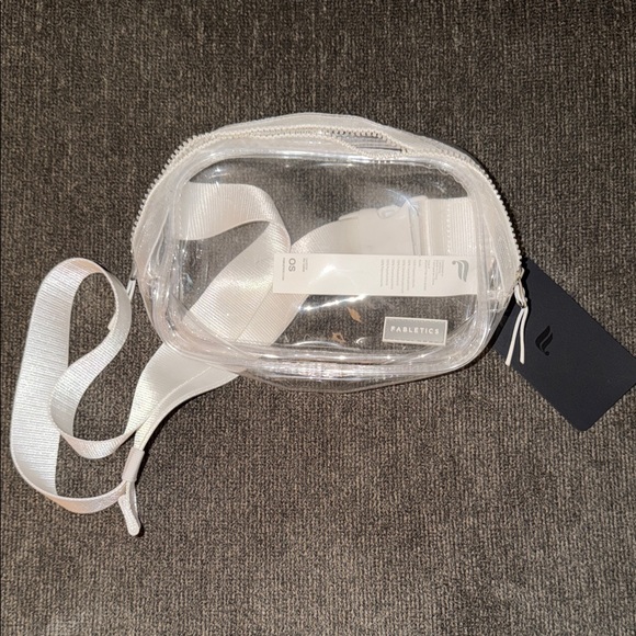 Fabletics Handbags - Fabletics Clear Crossbody Bag with White Strap